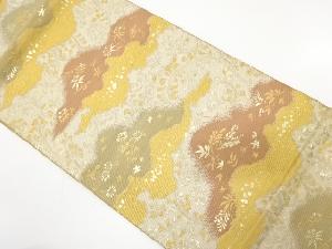 アンティーク　霞に唐草模様織り出し袋帯（材料）